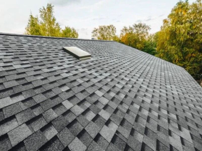 A house roof surrounded by trees in Lakeway