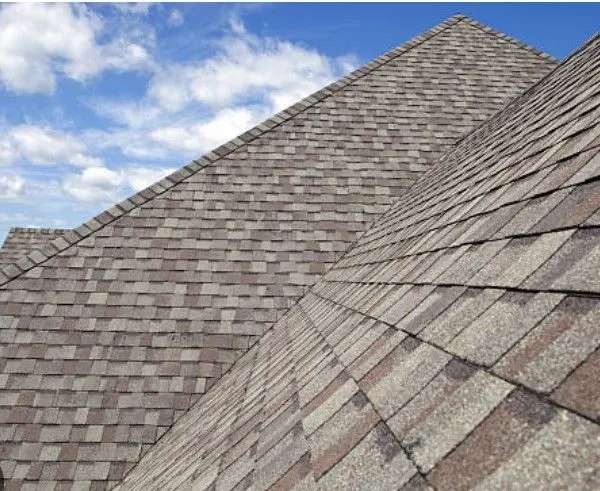 A close-up of a roof featuring new shingles in Leander